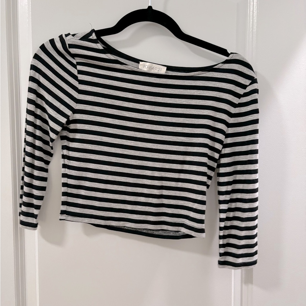 Striped crop top